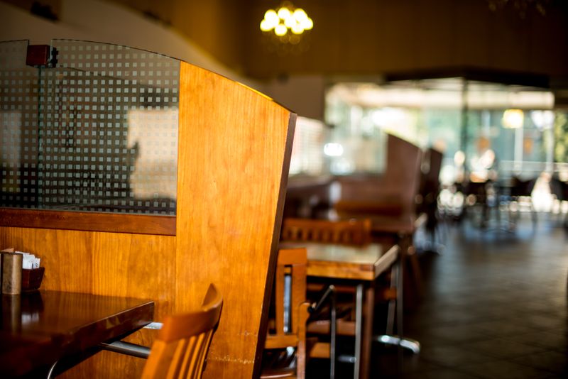 Interior of Swiss Chalet restaurant on Bloor Street, Etobicoke