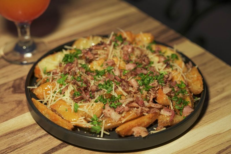 Loaded potato skins starter