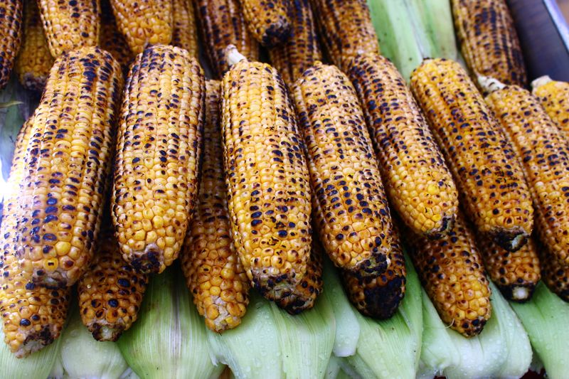 Seasoned corn on the cob